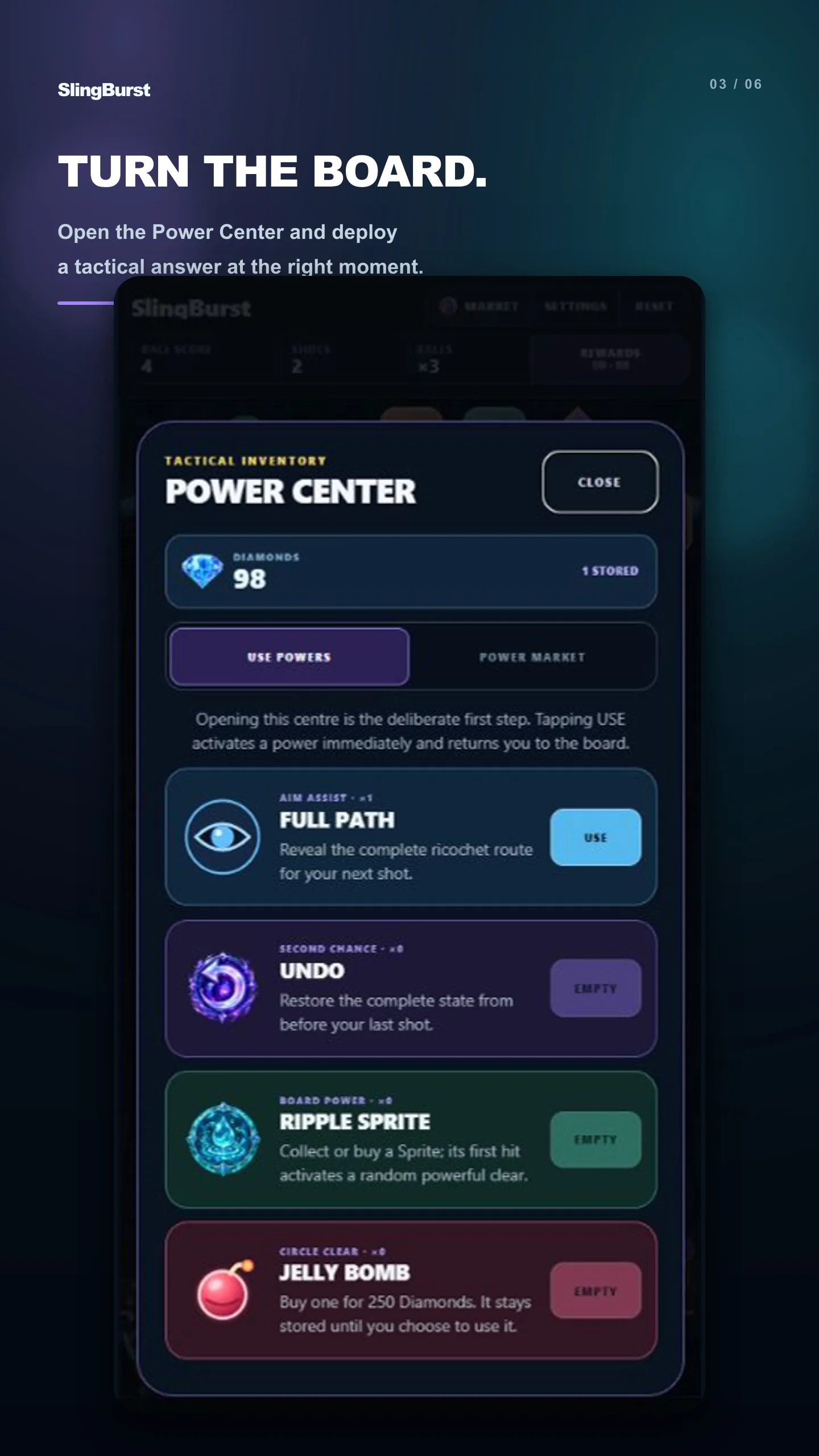 SlingBurst tactical power centre